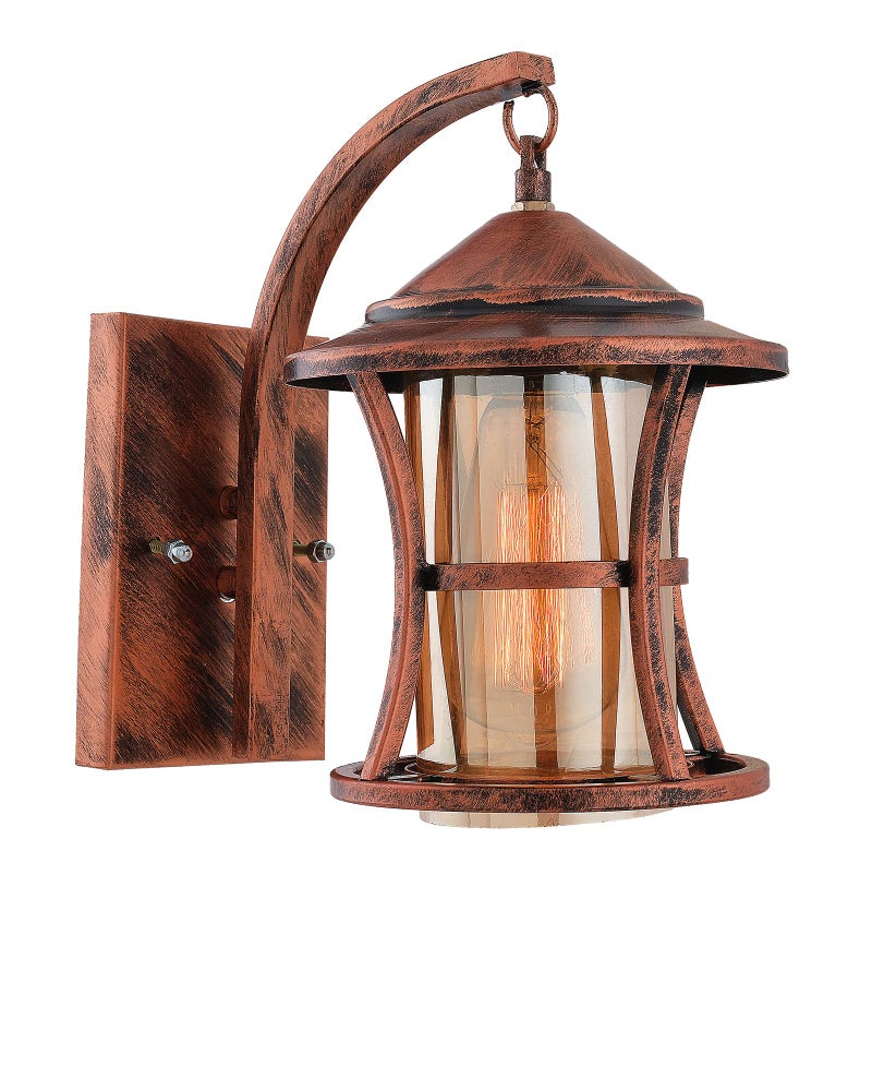 Twilight Wall Light, Wall Lamp, Wood Light for Home Decoration | Chandelier Home, Living Room,Jhumar| Wall Hangings| Balcony Decor| Home Decor Items| Diwali Items for Home, Antique Copper - Pack of 1 - Image 2