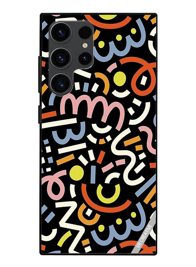 VR CREATIVE Protective Case Cover For Samsung Galaxy S24 Ultra Vector Design Multicolour - Image 1