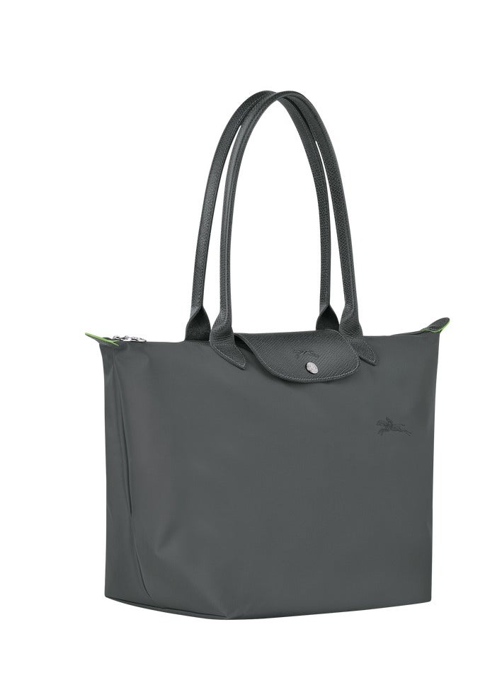 Longchamp Le Pliage Large Graphite Grey Shoulder Strap  Women's Eco-Friendly Fashionable and Versatile Large Cosmetic Bag, Handbag, Shoulder Bag - Image 4
