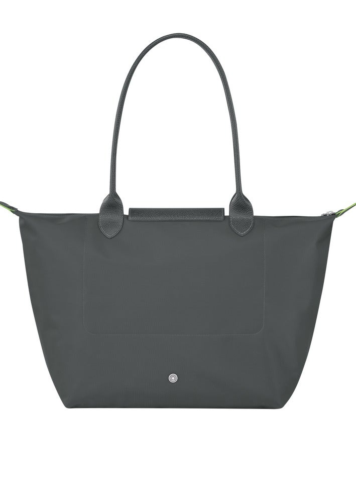 Longchamp Le Pliage Large Graphite Grey Shoulder Strap  Women's Eco-Friendly Fashionable and Versatile Large Cosmetic Bag, Handbag, Shoulder Bag - Image 5