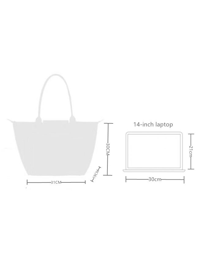 Longchamp Le Pliage Large Graphite Grey Shoulder Strap  Women's Eco-Friendly Fashionable and Versatile Large Cosmetic Bag, Handbag, Shoulder Bag - Image 3