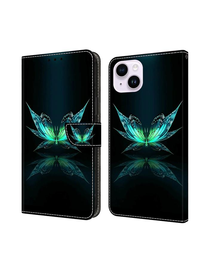 اس-توب جراب هاتف iPhone 15 Plus مصنوع من الجلد المقاوم للصدمات ثلاثي الأبعاد من الكريستال - Image 1