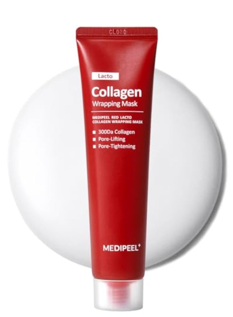 MEDIPEEL MDP+ RED LACTO COLLAGEN WRAPPING MASK, Glowy Skin, Skin Elasticity, Pore Lifting 70 ml,2.36fl.oz - Image 1