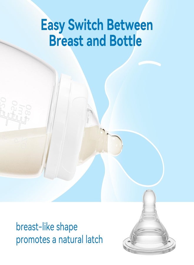 Gotocut Bottle Nipples Slow Flow Nipple Level 1, 0m+, Compatible with Wide-Neck Baby Bottle, 9 Count - Image 4