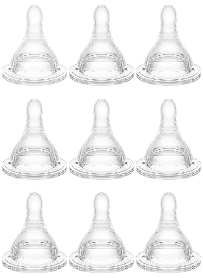 Gotocut Bottle Nipples Slow Flow Nipple Level 1, 0m+, Compatible with Wide-Neck Baby Bottle, 9 Count - Image 1