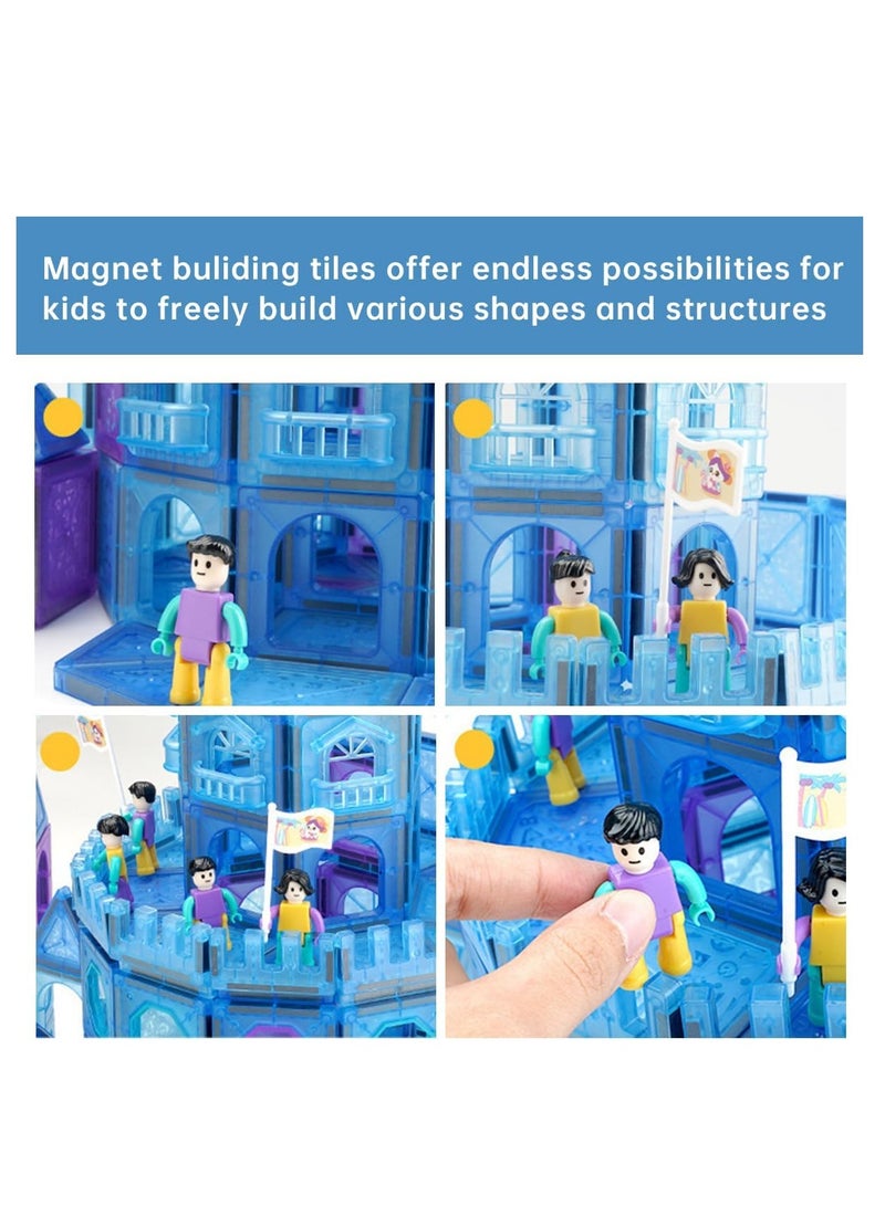 ECVV مجموعة مكعبات مغناطيسية مكونة من 128 قطعة من ECVV مع صندوق تخزين - قوة مغناطيسية قوية للعب الخيالي - لعبة ألغاز مثالية لتحفيز العقل للأطفال - Image 2