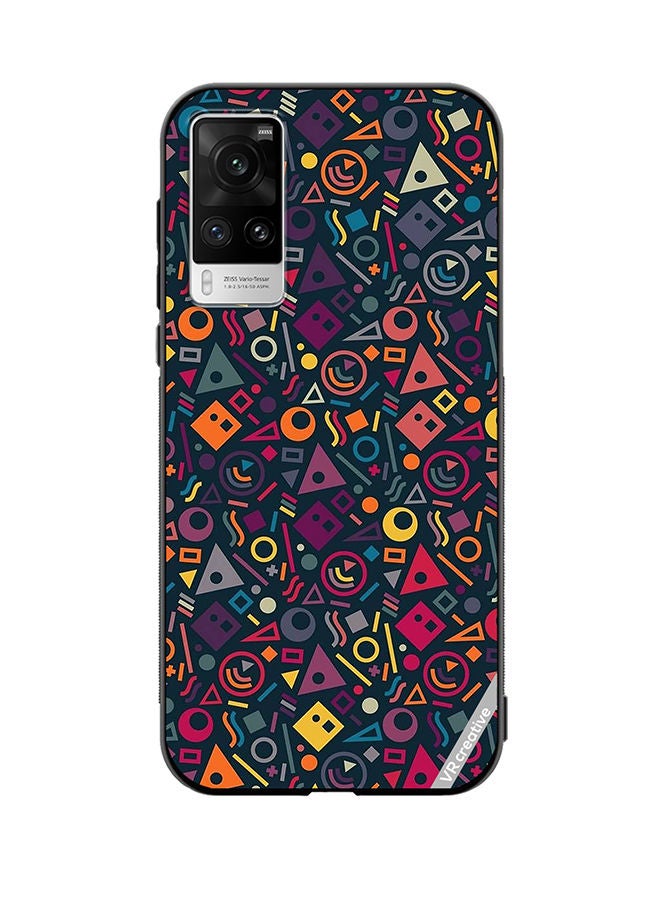 VR CREATIVE Protective Case Cover For Vivo X60 Pro Maxin Pattern Design Multicolour - Image 1
