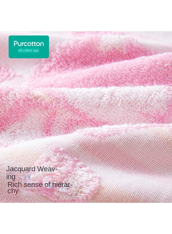purcotton Cotton】children's Gauze Loop Handkerchief, Soft And Skin-friendly Drool Bib, Baby Face Wash Cloth - Image 3