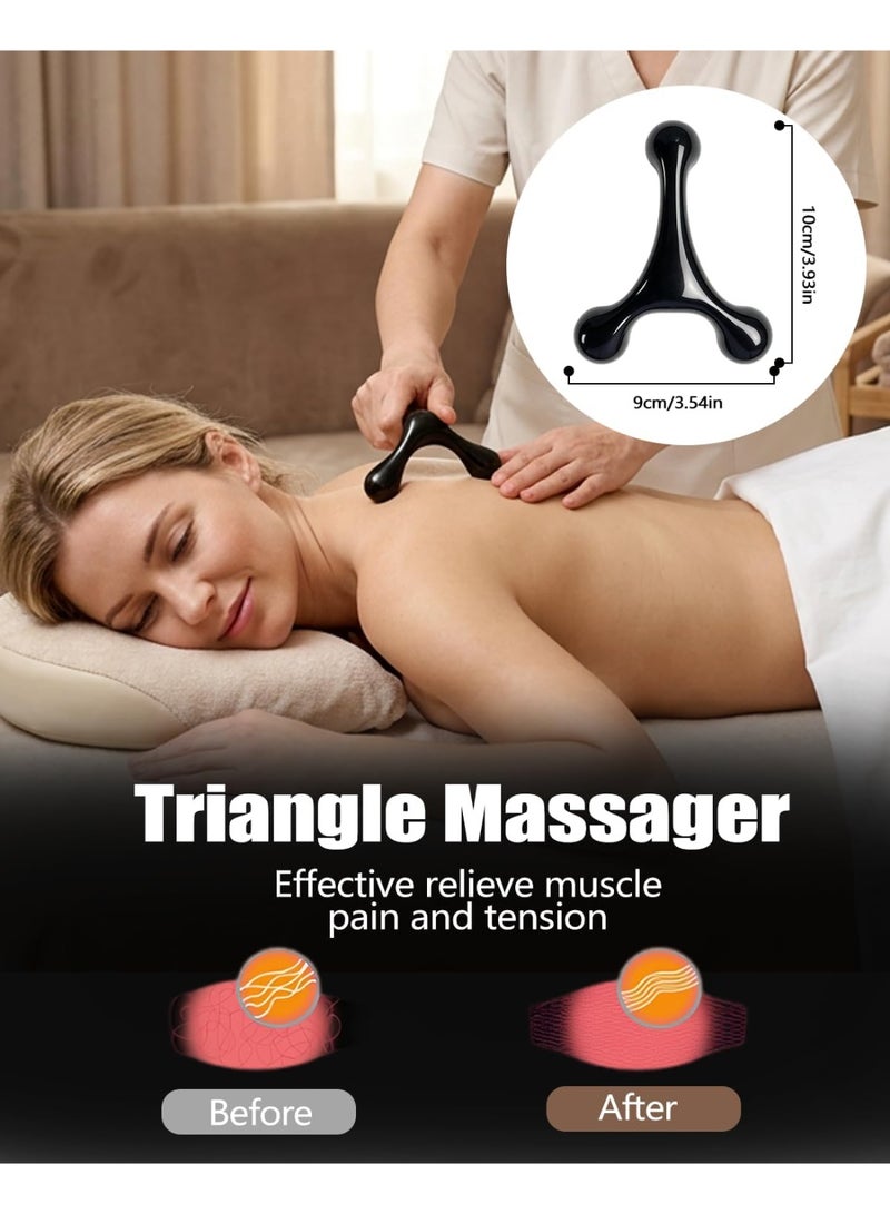 Manual Trigger Point Massage Tool and Thumb Saver for Full Body Deep Tissue, With 3-Legged Knobs, Stress Relief - Image 5