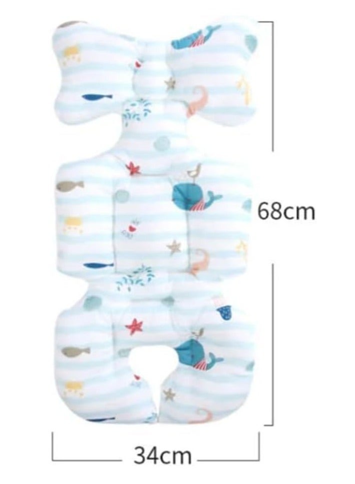 جونيس Baby Stroller Pad, Thick Cotton Breathable Stroller Car Chair Seat Cushion, Liner Mat Cover Protector - Image 5