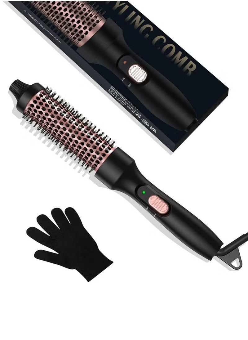 Generic - Thermal Brush, 32mm Heated Curling Brush for Perfect straight hair & Voluminous Curls - Dual Voltage, 30s Fast Heating, Ceramic Tourmaline Ionic Technology - Image 1