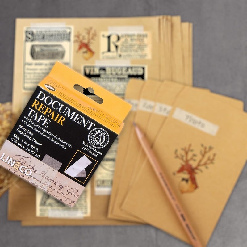 Lineco Archival Document Repair Tape 1inch X 98 Feet - Image 4