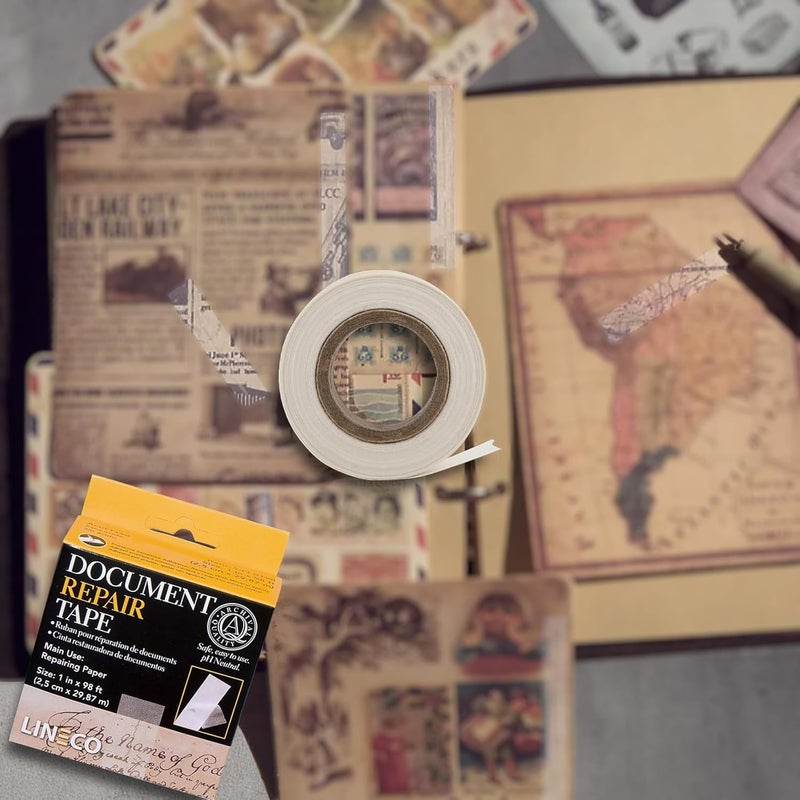 Lineco Archival Document Repair Tape 1inch X 98 Feet - Image 5