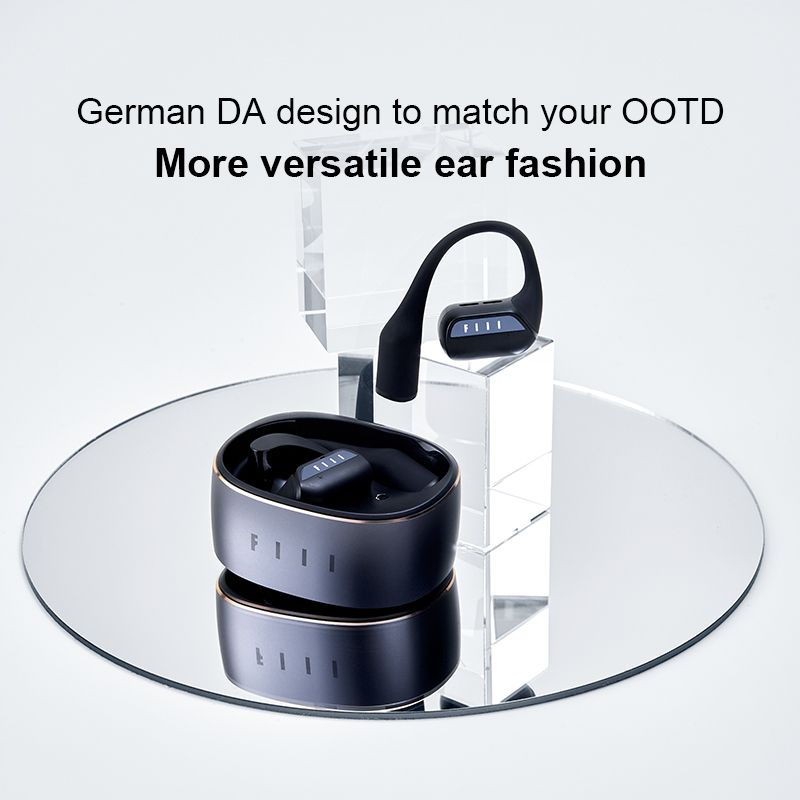 Fiil GS Open-Ear Bluetooth 5.3 Bone Conduction Wireless Headphones, Black - Image 5