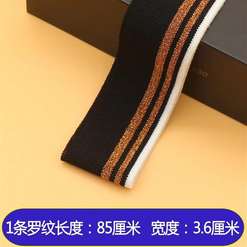 Elastic Ribbed Cuffs Ribbed Colorful Fabric Knitted Strip Rib Soft DIY Cloth Accessories Collar Cuffs Hem Bottom Polyester Elastic for Sewing(Color-21) - Image 5