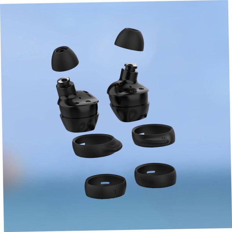 Premium Silicone Earbud Covers Replacement Tips Comfortable Durable Compatible Galaxy Buds Black - Image 4