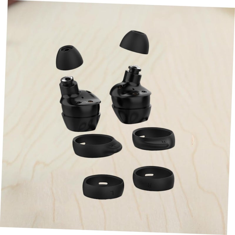 Premium Silicone Earbud Covers Replacement Tips Comfortable Durable Compatible Galaxy Buds Black - Image 3