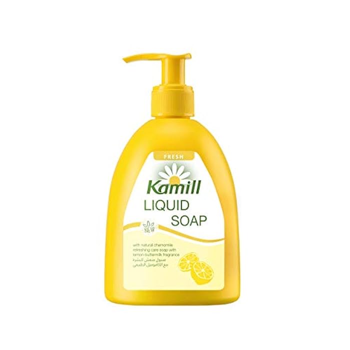 Kamill Fresh Skin Liquid Soap with Natural Chamomile Extract and Lemon butter-milk Fragrance, 500 ml