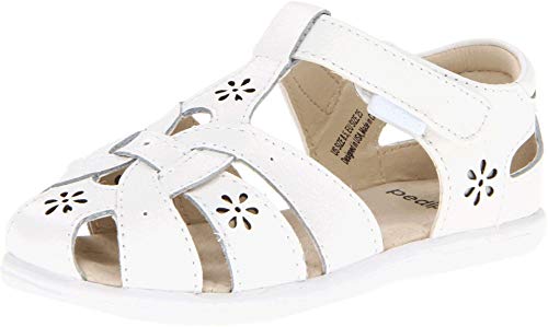 Pediped Girls Flex Nikki - K Sandals, White, 12.5-13 Big Kid US - Image 4