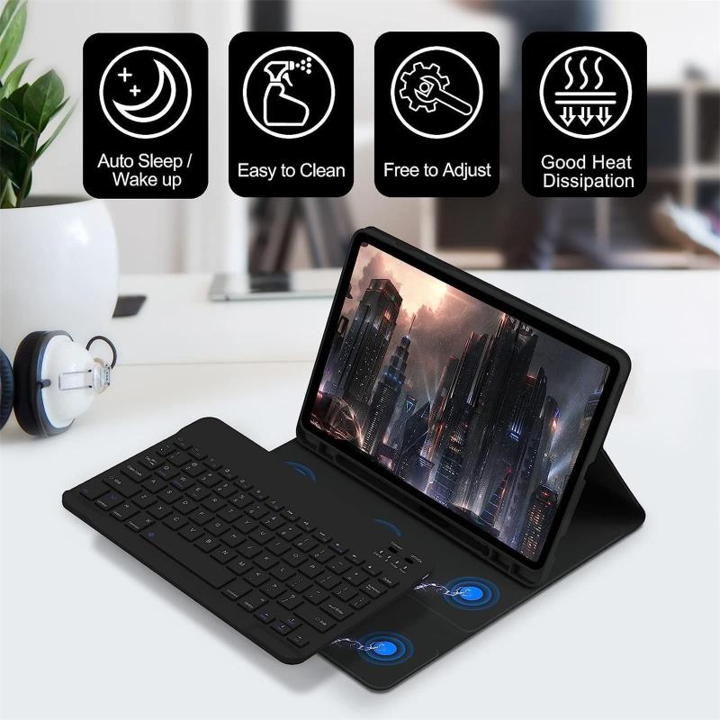 Galaxy Tab S9 Case With Keyboard - 80-Day Standby Time 60-Hour Continuous Use Magnetic Attachment Card Slot S Pen Holder for Office Work Daily Use Travel - Image 3