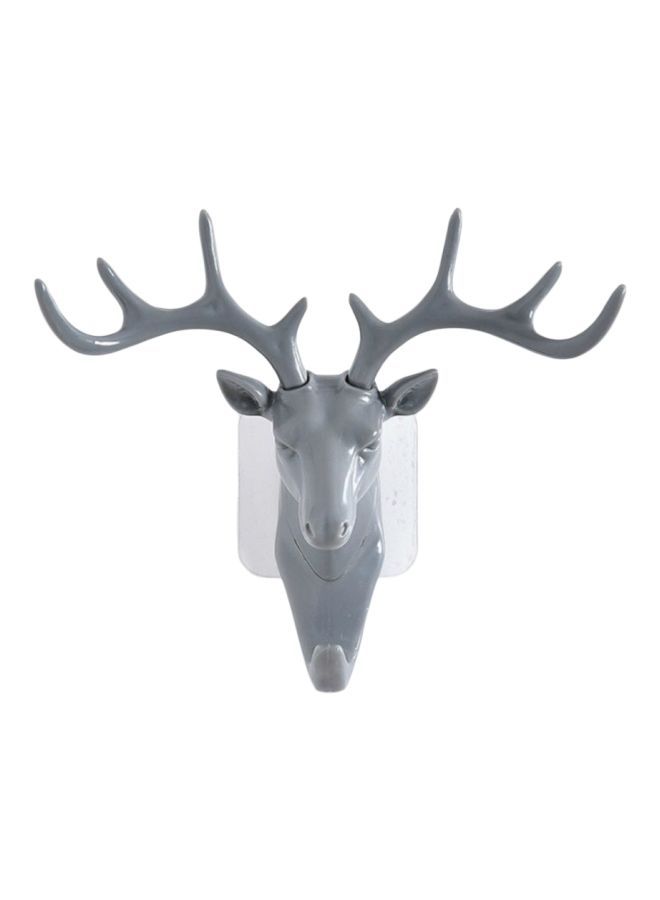 NIBEMINENT Qiangtie Decorative Antler Hook Grey 17x18.5centimeter 