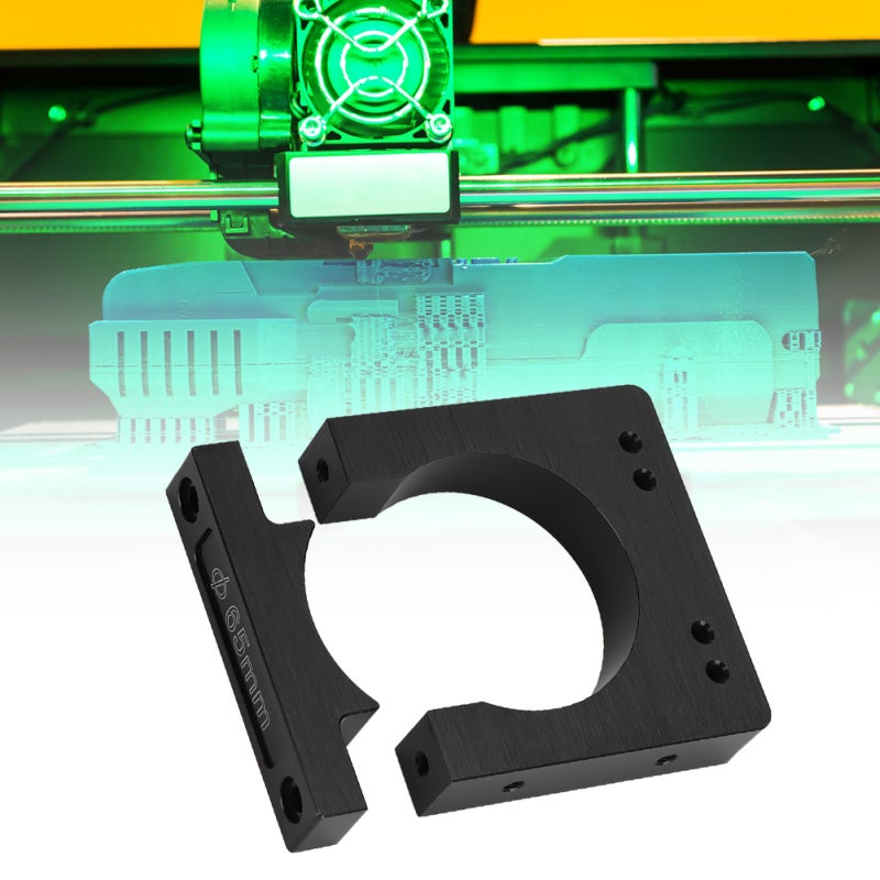 Aluminum Oxide Shaft 65mm High Strength Spindle Motor Mount - Wear Resistance Motor Bracket for CNC Router Engraving Machine - Image 1