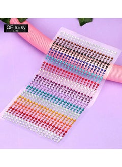 Generic Crystals Rhinestones Kids Stickers 900PCS 15 Colors 3 Sizes Crafts Jewels Sticker Colorful Gem Diamond Makeup Face Eyes Jewels Nail Art Sticker  - Image 3