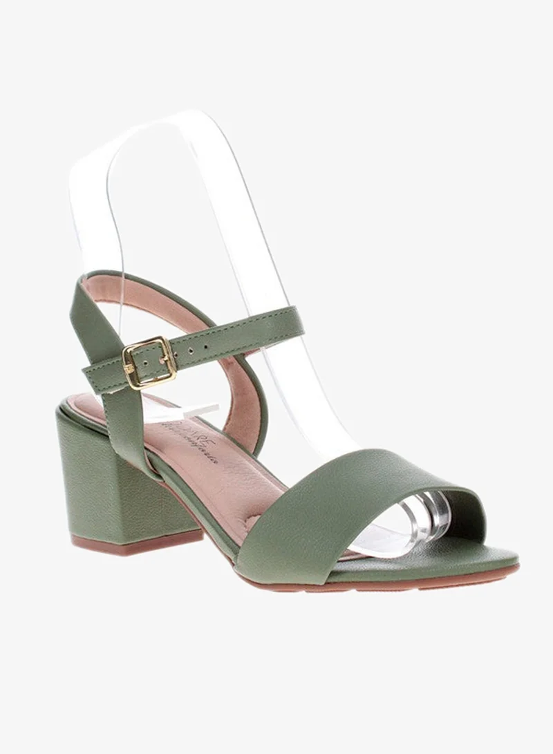 مودار صنادل بكعب متوسط للنساء - صنادل بكعب مفتوح من الخلف للبنات مع رباط للكاحل