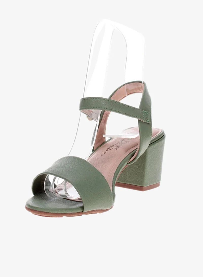 مودار صنادل بكعب متوسط للنساء - صنادل بكعب مفتوح من الخلف للبنات مع رباط للكاحل