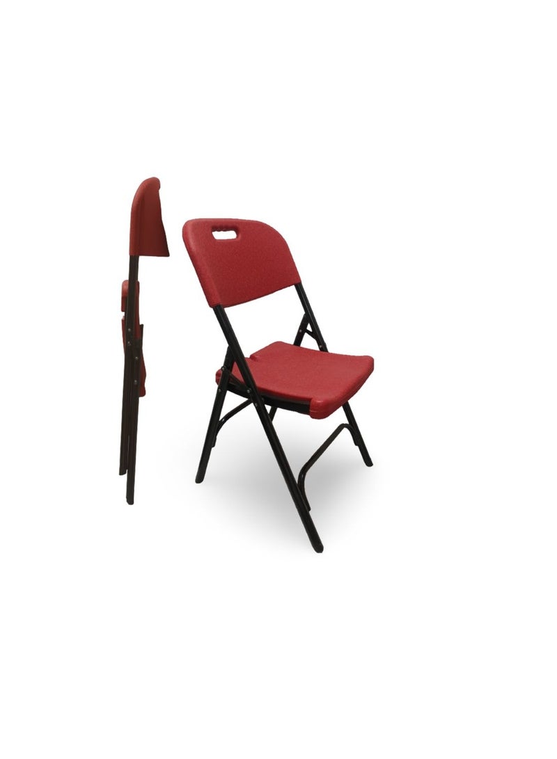 SunBoat Commerce ‎2 Pieces Pack ‎Portable folding chairs - red color - Image 1