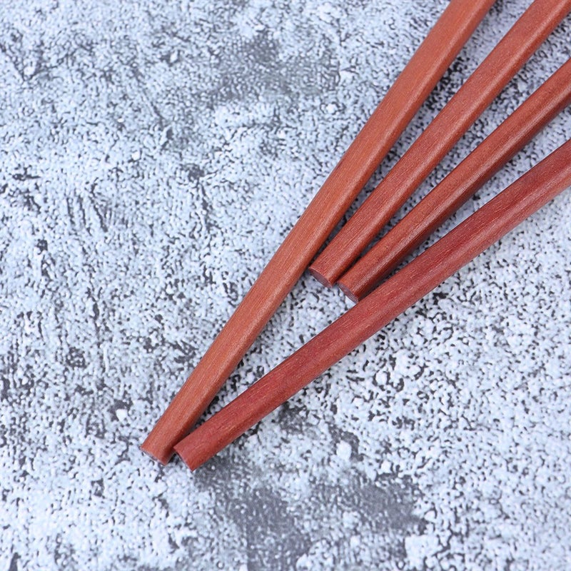 Long Wooden Hot Pot Chopsticks 43cm Red 2 Pairs For Frying Noodles Home Restaurant Use - Image 4