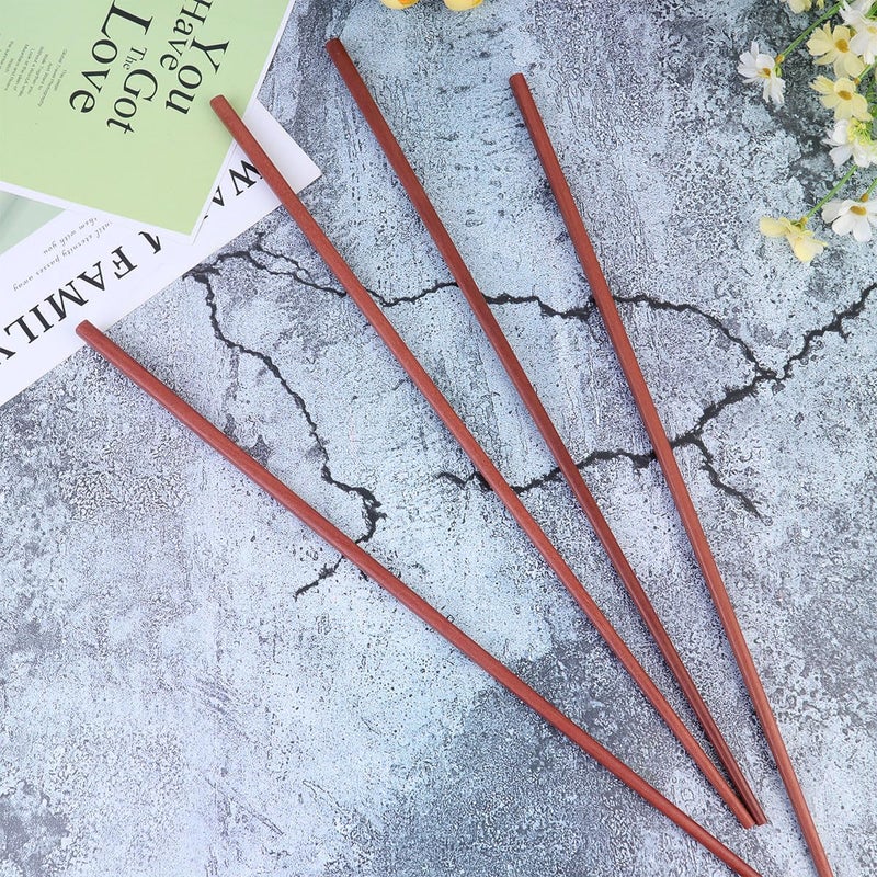 Long Wooden Hot Pot Chopsticks 43cm Red 2 Pairs For Frying Noodles Home Restaurant Use - Image 5