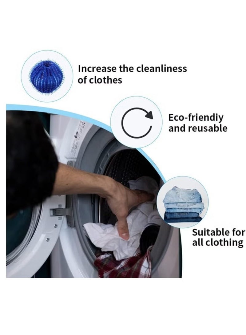 12 Pack Pet Hair Remover For Laundry Non-Toxic Lint Remover Washing Balls Reusable Dryer Balls Pet Hair Dryer Ball Lint Remover for Laundry Pet Fur Remover for Laundry - Image 4