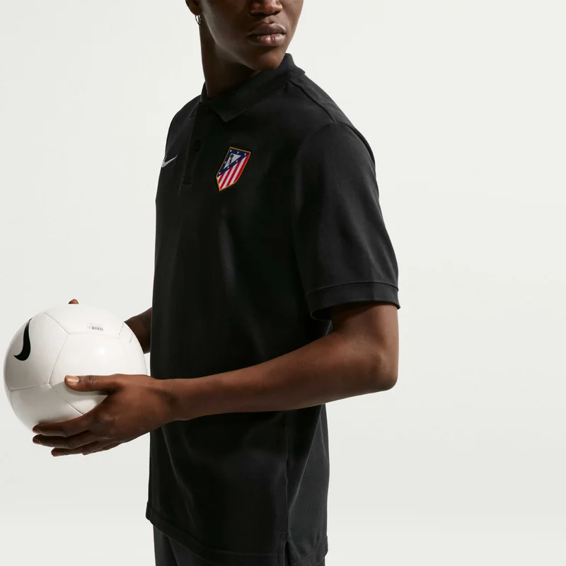 Nike Black Men's Atlético Madrid Club Polo Shirt for Men | Best Price UAE