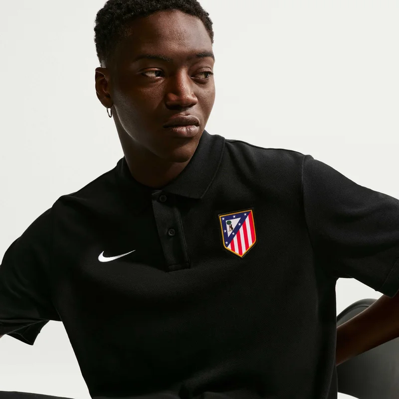 Nike Black Men's Atlético Madrid Club Polo Shirt for Men | Best Price UAE
