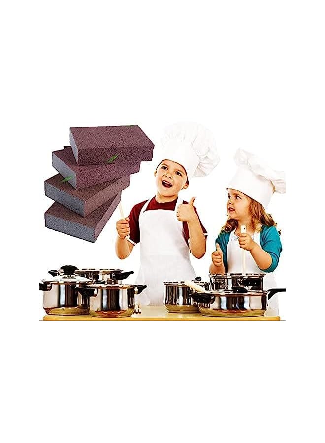 Goodern 6 Pack Nano Carborundum Sponge Set,Emery Sponge Brush Eraser Scrub,Reusable Kitchen Cleaning Sponge for Removing Rust Pots&Pans Cleaning Sponge,Household Stainless Steel Cleaning Tools - Image 3