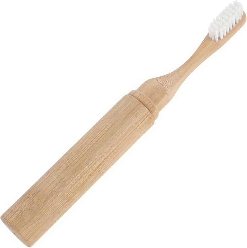 Bamboo Toothbrush Travel Cover Portable Case Soft Bristles - Image 2