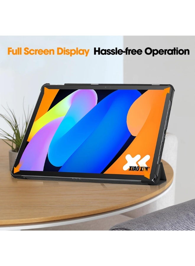 عام متوافق مع Lenovo Xiaoxin Pad 11 11 بوصة 2025 (TB335FC)، غلاف لوحي ذكي ثلاثي الطي، صدفة خلفية من البلاستيك الصلب رفيعة، غلاف فوليو متعدد زوايا المشاهدة مع حامل. - Image 5