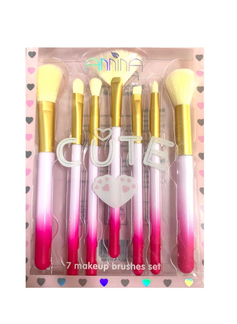 7pcs makeup brush set - Image 2