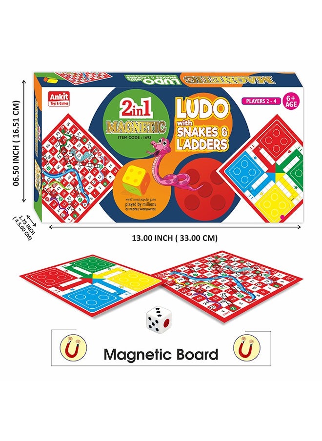 Ankit Toys & Games - MAGNETIC LUDO 12" - Image 1