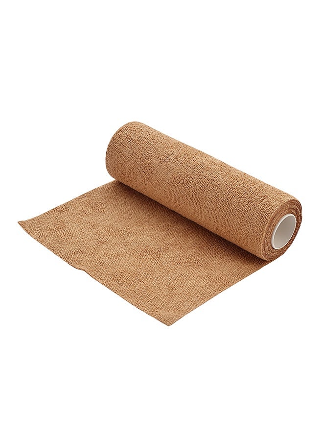 LAWAZIM Cleaning Wipers Roll - 20 Piece 25x25cm Beige- Washable & Reusable Tear-Away Microfiber Cleaning Towels with Lint-Free Design - Ideal for Kitchen, Dishes, Car, Glass, and Surface Cleaning - Image 3