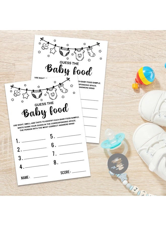Misaidou Baby Shower Game, Guess the Baby Food Baby Shower Game, Gender Reveal Party Supplies, Baby Shower Decorations, Baby Shower Party Games Supplies & Activities, 30 Game Cards Included - Image 3