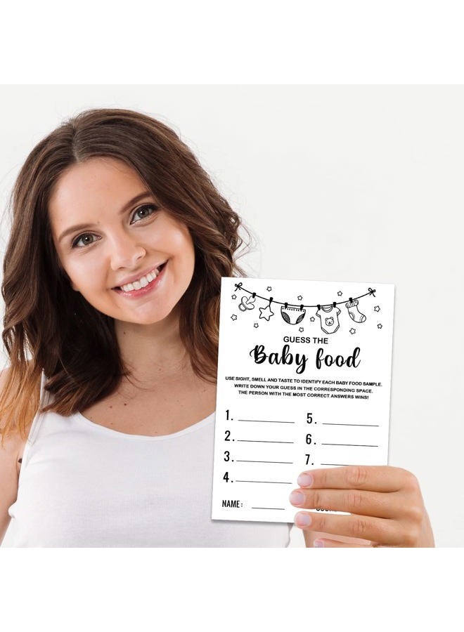 Misaidou Baby Shower Game, Guess the Baby Food Baby Shower Game, Gender Reveal Party Supplies, Baby Shower Decorations, Baby Shower Party Games Supplies & Activities, 30 Game Cards Included - Image 4