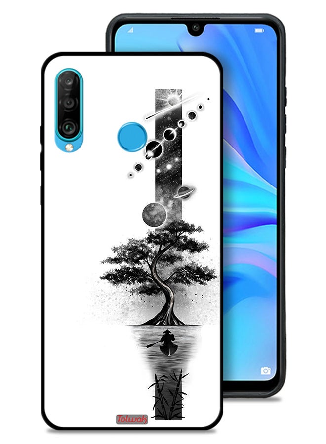 Tolwak Huawei P30 lite Protective Case Cover Earth Space Art - Image 1