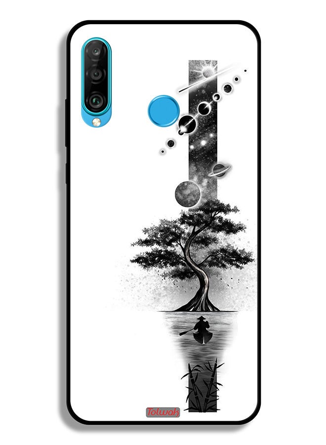 Tolwak Huawei P30 lite Protective Case Cover Earth Space Art - Image 2