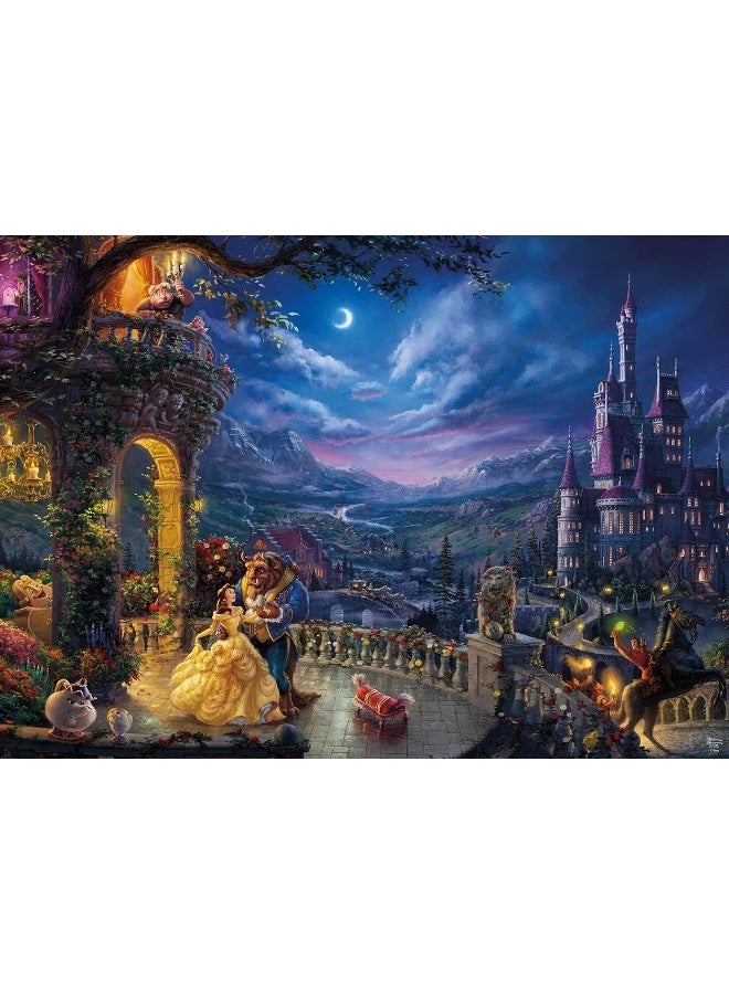 Ceaco - Thomas Kinkade - Disney - Beauty & The Beast Dancing in The Moonlight - 1000 Piece Jigsaw Puzzle - Image 2