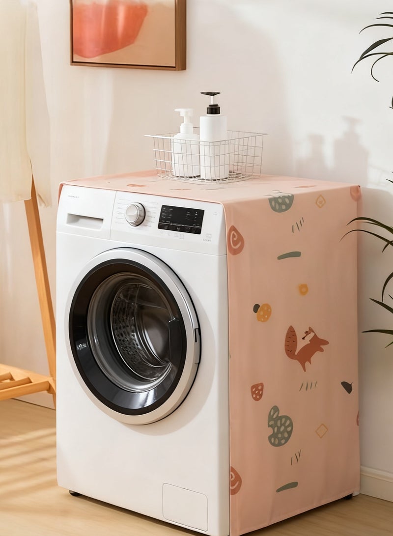 غطاء غسالة من القماش السميك مقاوم للماء والغبار وواقي من الشمس، غطاء غسالة متين بسحاب ناعم وشريط فيلكرو للغسيل والمطبخ والمنزل - Image 3