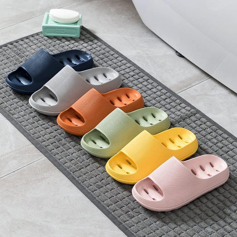 AioTio Home Slippers Thick Sole Non-Slip Bathroom Slippers Female and Male Home Indoor Shower Slippers - Image 4