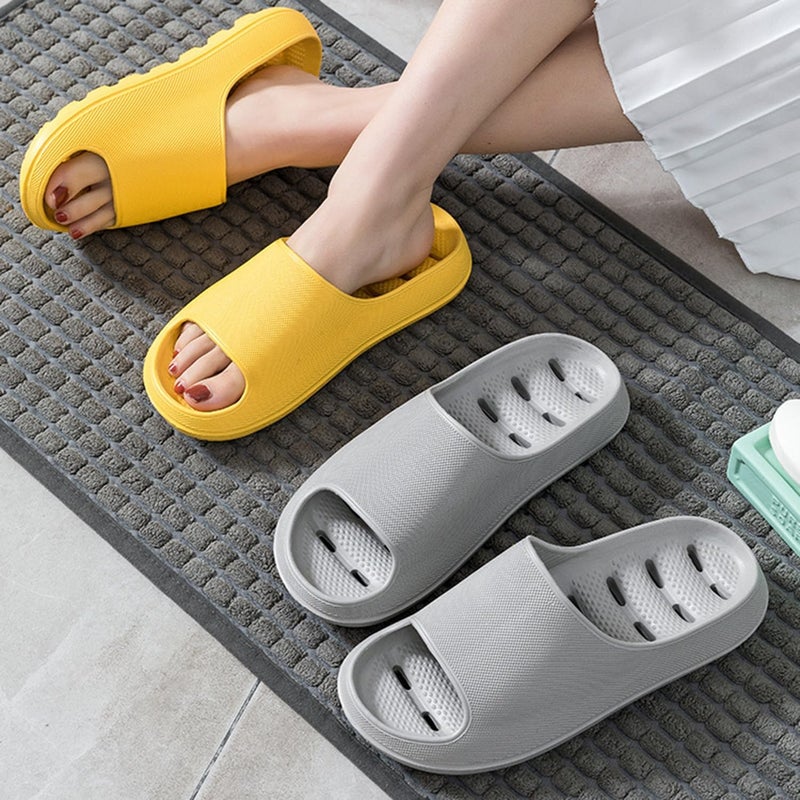 AioTio Home Slippers Thick Sole Non-Slip Bathroom Slippers Female and Male Home Indoor Shower Slippers - Image 3