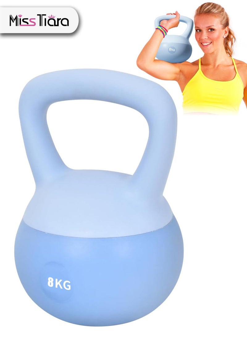 MissTiara PVC Soft Kettlebell Weights Strength Training Kettlebells for Weightlifting and Core Training, Core Training, Squat, Body Shaping 8 KG - Image 1